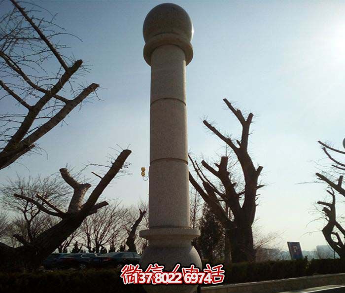 絢麗多彩的大理石雕塑石柱，打造優(yōu)雅秀美的廣場景觀