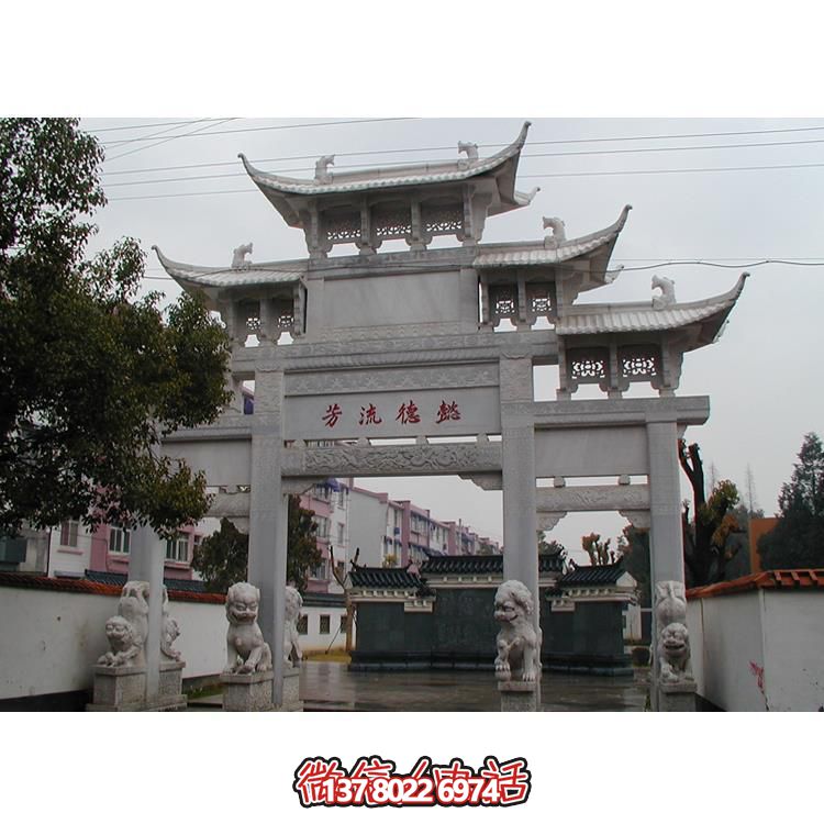 精美古典石牌樓，美化你的寺廟景區(qū)