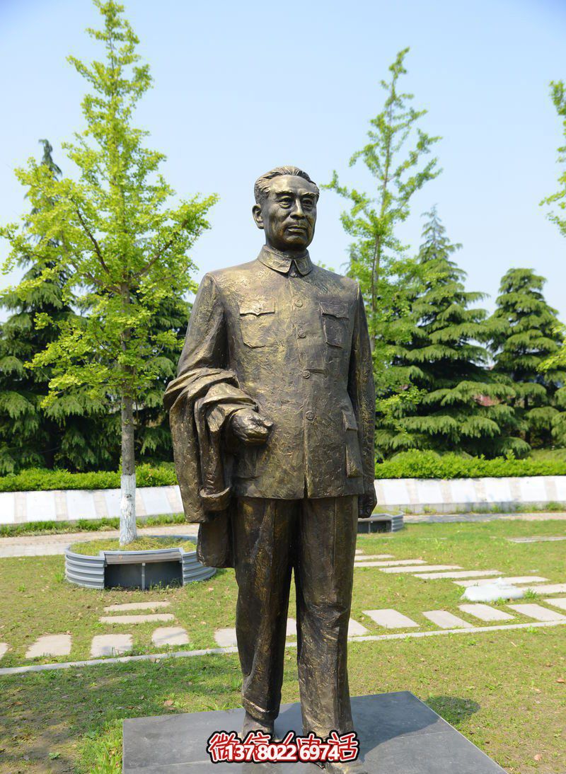 紀(jì)念周恩來(lái)偉人雕塑，緬懷歷史，見(jiàn)證輝煌