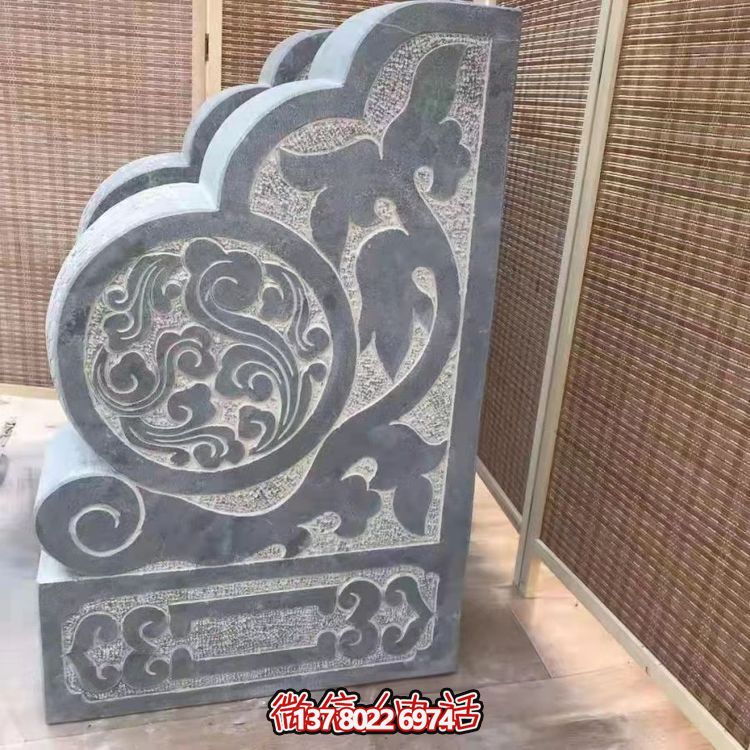 傳統(tǒng)石刻抱鼓，點綴仿古庭院