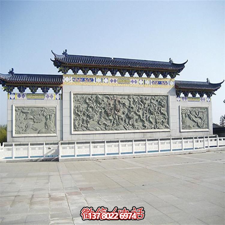 大理石雕刻景觀浮雕、大型影壁壁畫、雕塑藝術(shù)裝置