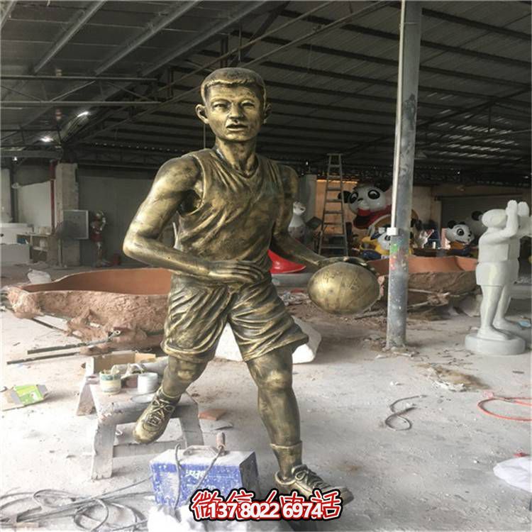 玻璃鋼仿銅人物擺件，點亮校園廣場