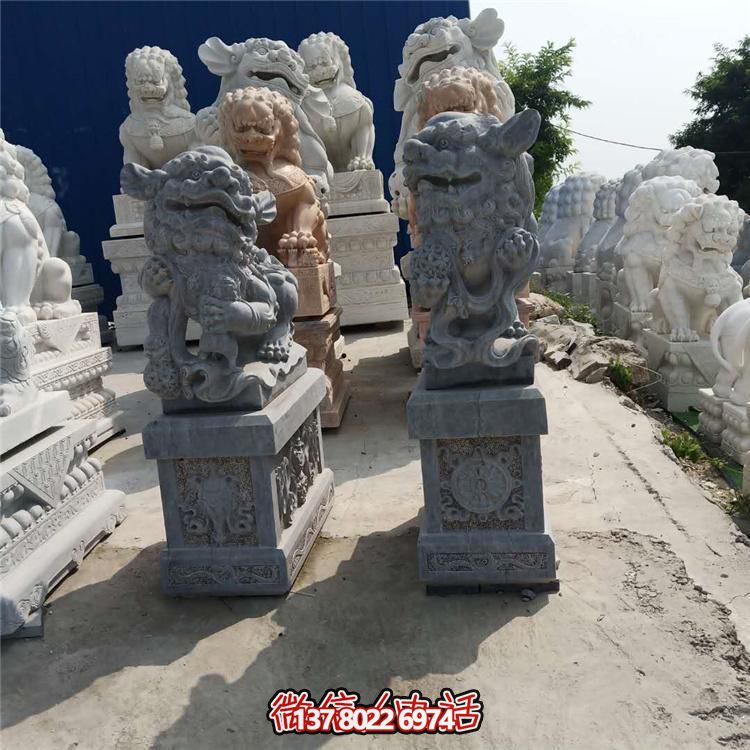 精美獅子大理石石雕，為庭院、公司、門口添彩