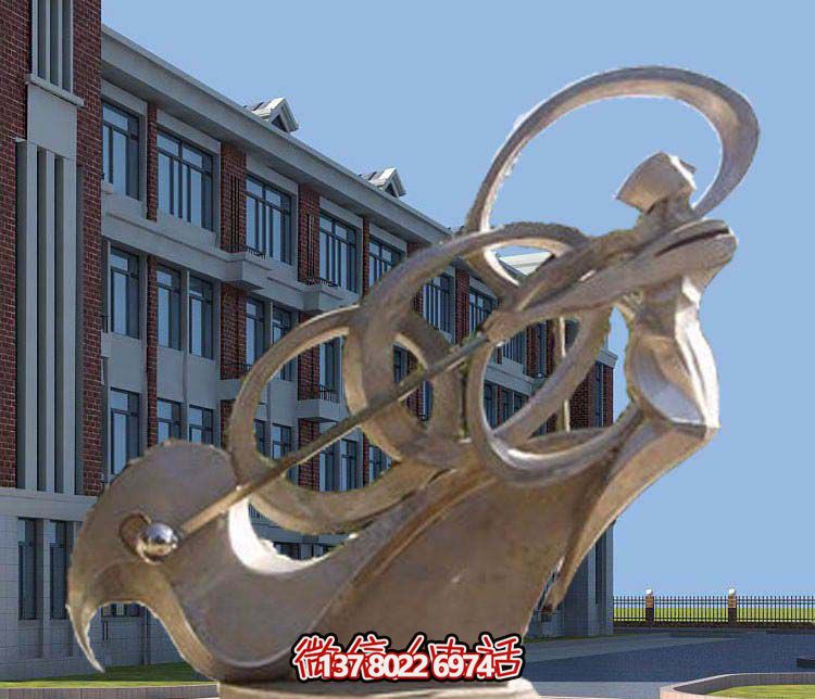 不銹鋼抽象高爾夫球雕塑，點(diǎn)綴景區(qū)園林