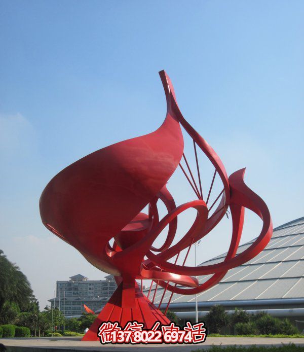 不銹鋼花朵雕塑，個(gè)性創(chuàng)意想象