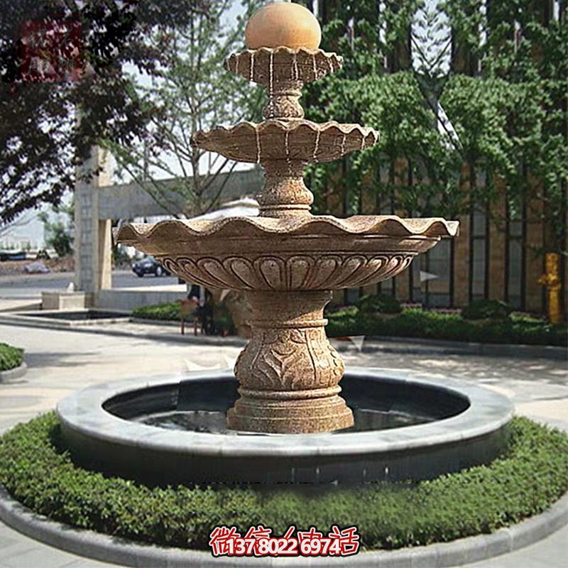 多層景觀噴泉石雕，為學(xué)院增添獨(dú)特的個(gè)性