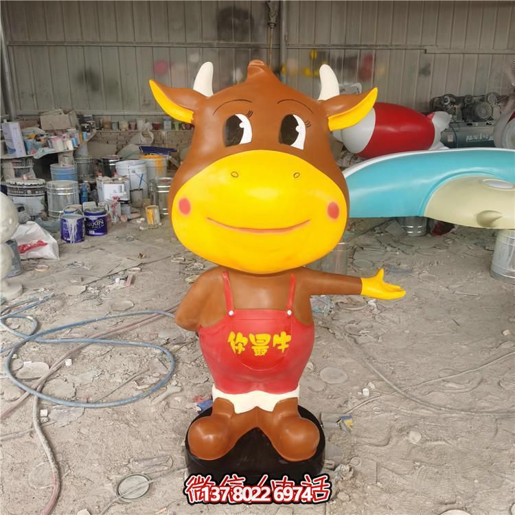 多彩玻璃鋼雕塑，精美卡通公仔，裝點(diǎn)你的店鋪