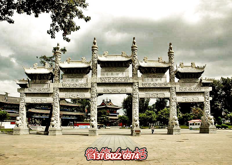 五門浮雕牌坊，美化大型景區(qū)廣場