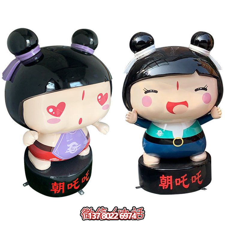 玻璃鋼公仔擺件，精美卡通裝飾品