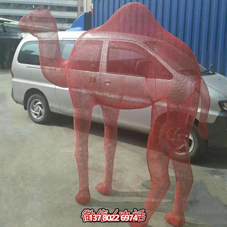 不銹鋼網(wǎng)格景觀雕塑，點(diǎn)綴廣場(chǎng)美景