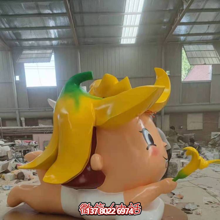 玻璃鋼戶外裝飾擺件，精致美觀、趣味卡通人物景觀