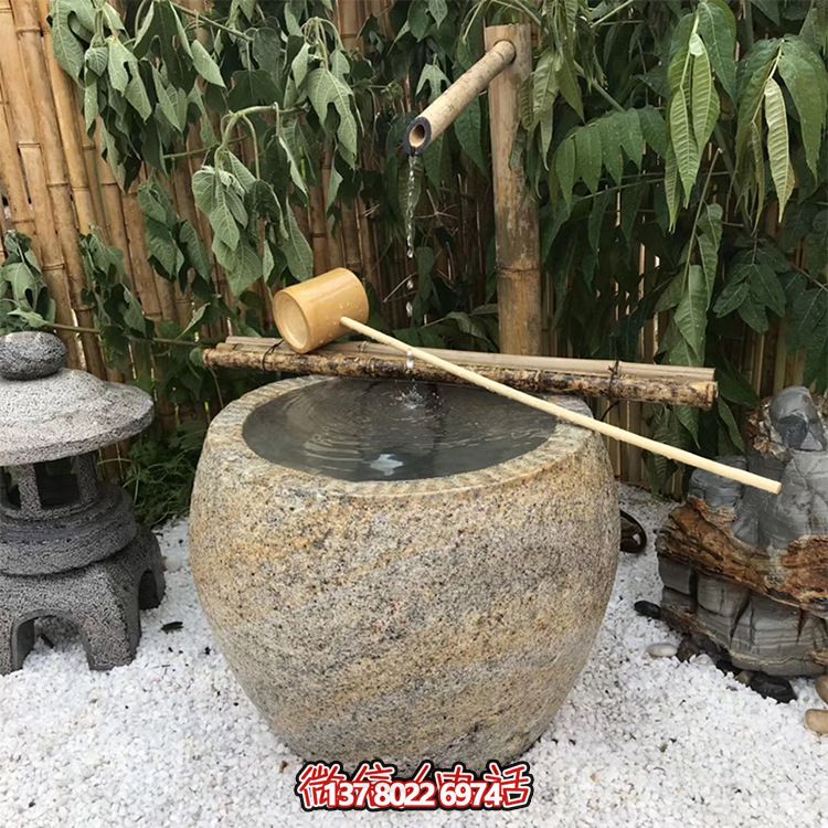 仿古砂石雕塑花盆，創(chuàng)意舊風(fēng)裝飾景區(qū)