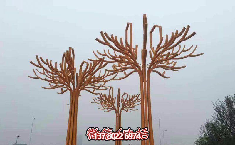 不銹鋼景觀雕塑，提升步行商業(yè)街抽象美感