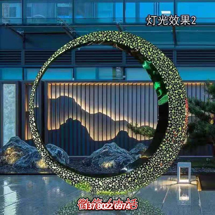 不銹鋼燈光圓環(huán)，營造月亮美景