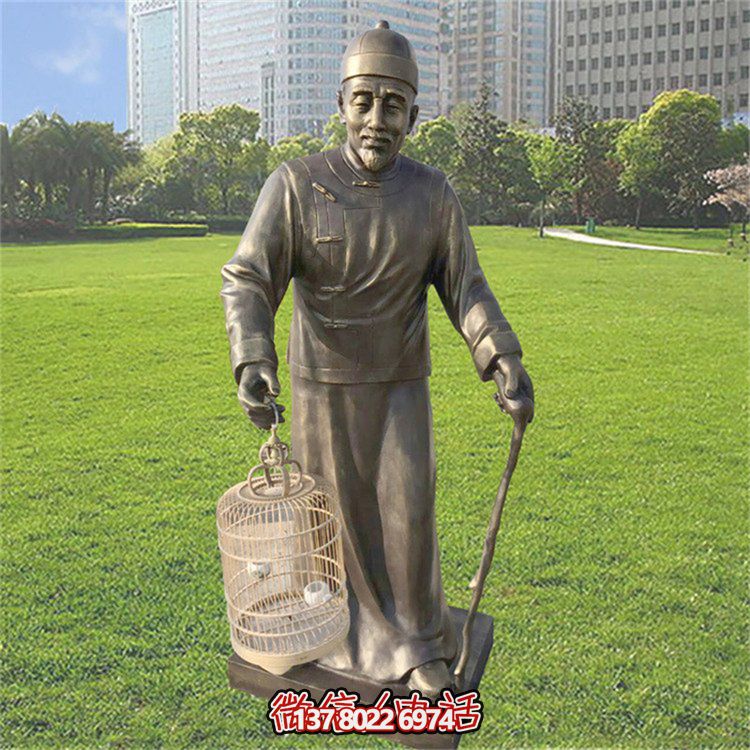 仿古風(fēng)格玻璃鋼雕像，為公園提供優(yōu)雅的民俗裝飾