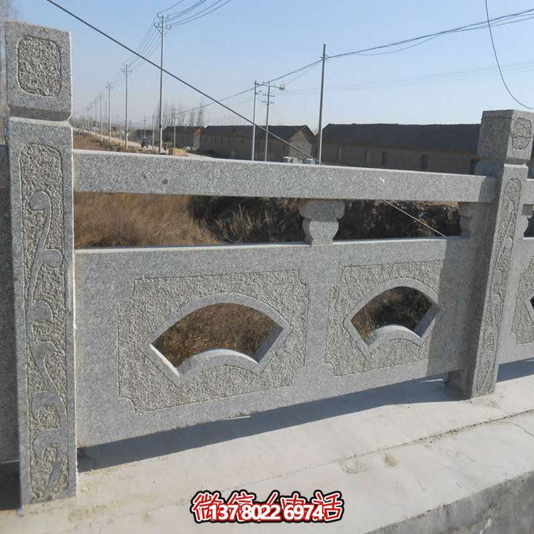 精美大理石護(hù)欄雕塑，讓戶外河道更加美觀
