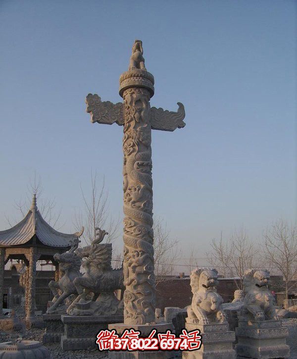 精美漢白玉雕塑，華美石龍表現(xiàn)中華文化之美