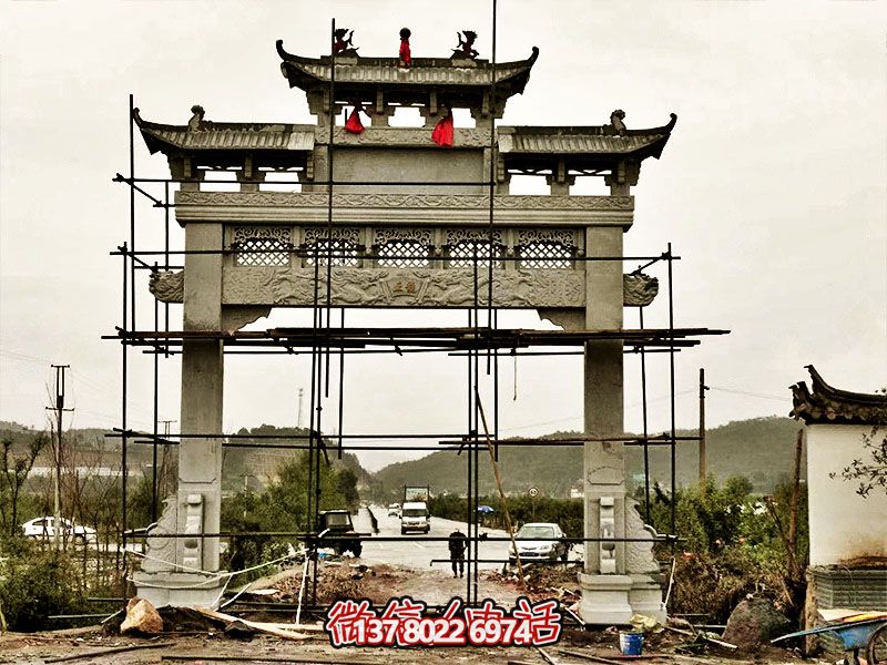 古風石牌坊，引領(lǐng)鄉(xiāng)村建筑新潮流