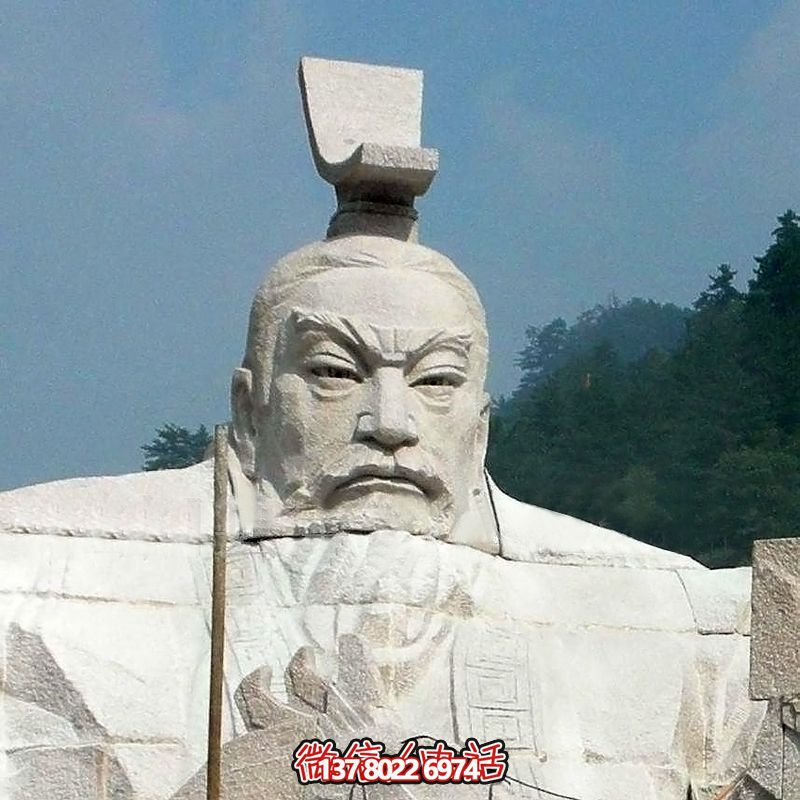 漢武帝劉徹大型石雕頭像，為您的園林景觀增添精彩