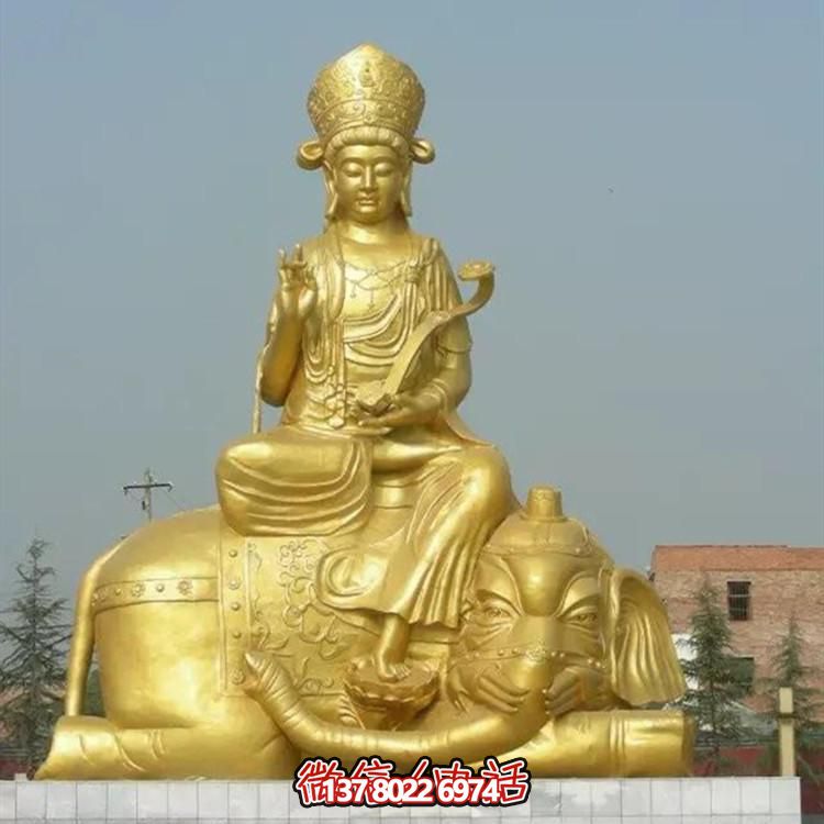 玻璃鋼雕塑文姝普賢，精致烤漆噴金大型景點裝飾