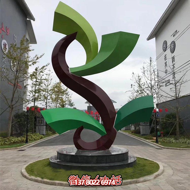 雕塑般的不銹鋼創(chuàng)意景觀，為你的小區(qū)或別墅增添幾何美感