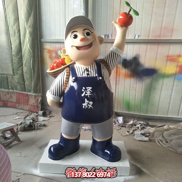 玻璃鋼彩繪擺件，點綴飯店酒店戶外廣場公園雕塑