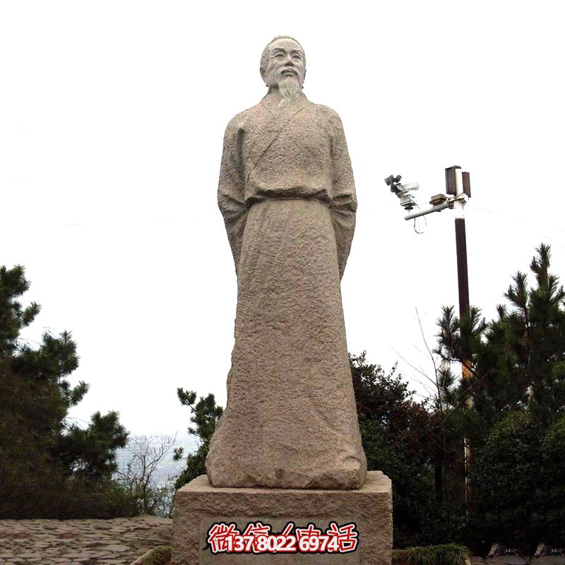 賀知章砂巖石雕像，感受歷史魅力