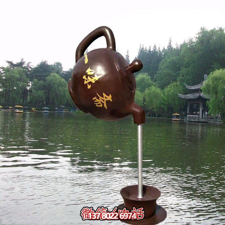 大型仿銅玻璃鋼懸空流水?dāng)[件，點(diǎn)綴園林景觀