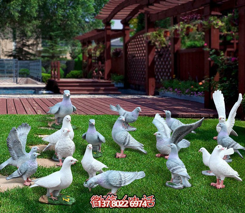 童趣仿真動物樹脂雕塑，打造完美草坪戶外景觀