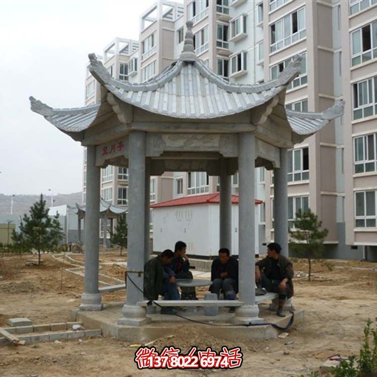 古典風(fēng)情涼亭，點(diǎn)綴小區(qū)廣場(chǎng)，讓您休閑身心
