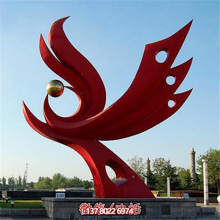不銹鋼抽象景觀擺件，提升戶外廣場(chǎng)裝飾氣質(zhì)