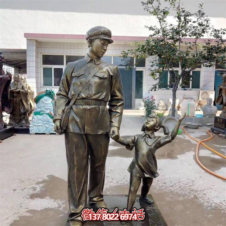 玻璃鋼雕塑，傳承名人精神，校園記憶經(jīng)典
