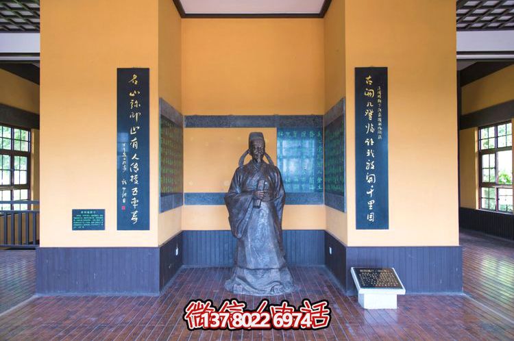 歐陽(yáng)詢鑄銅雕像，讓歷史文化名人永恒鐫刻