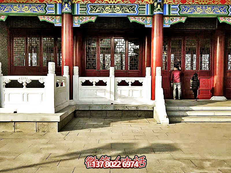 唯美古典，精致古建筑——漢白玉雕刻欄桿扶手