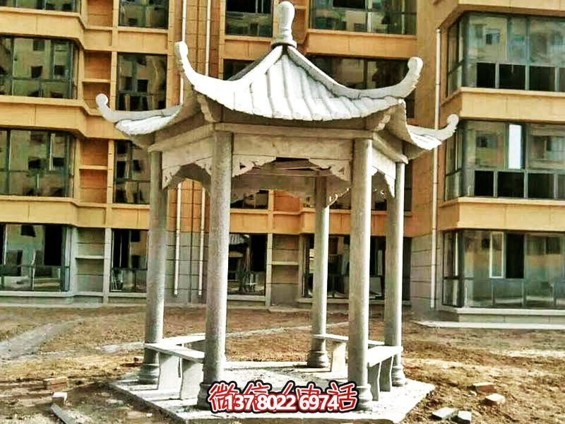 仿古建筑涼亭，為小區(qū)、公園、草坪提供休息雕塑美化