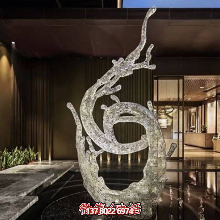 不銹鋼浪花雕塑，創(chuàng)意廣場(chǎng)裝飾