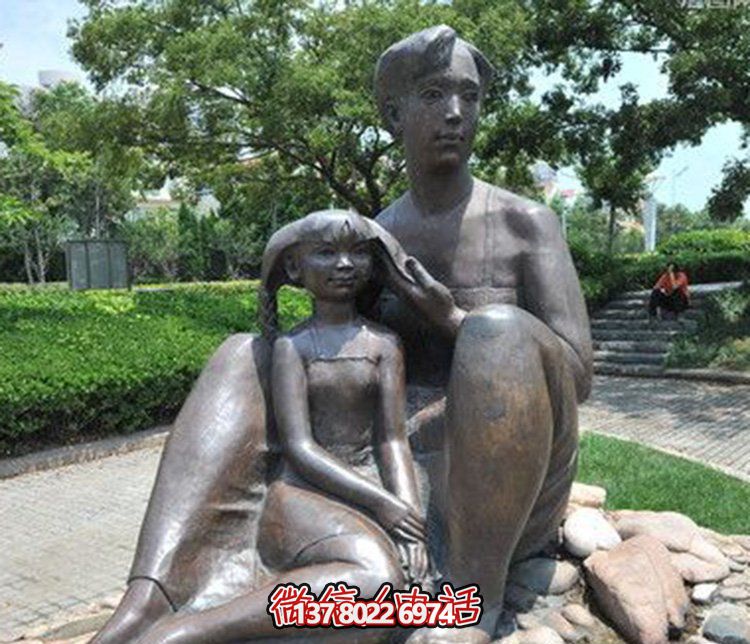 母女情深銅雕塑，傳承傳統(tǒng)文化