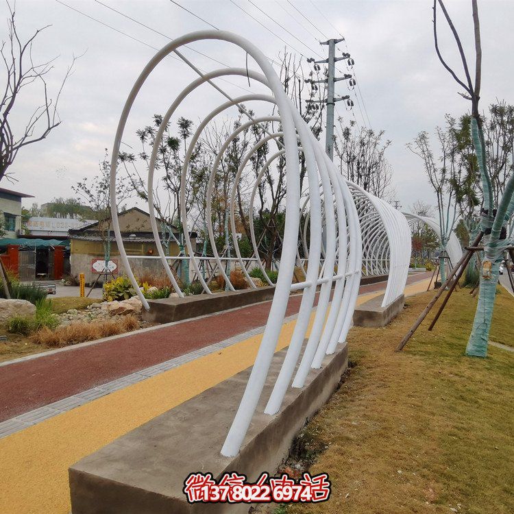 不銹鋼鐵藝拱門，完美裝飾公園戶外空間
