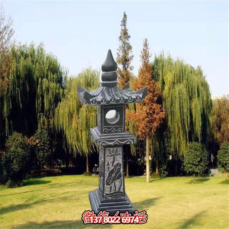 精美青石石雕石燈景觀擺件，裝點你的戶外庭院