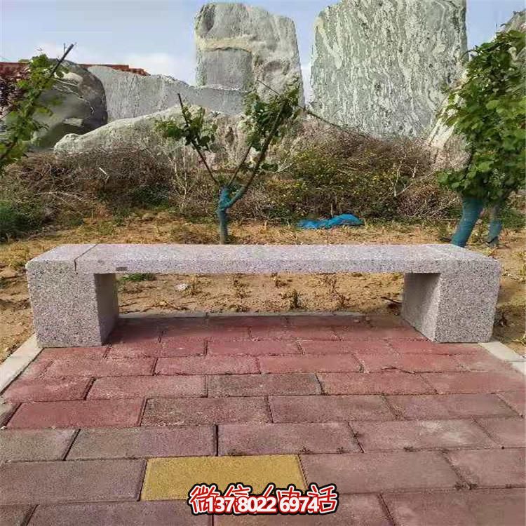花崗巖長形石凳，裝飾您的小區(qū)公園