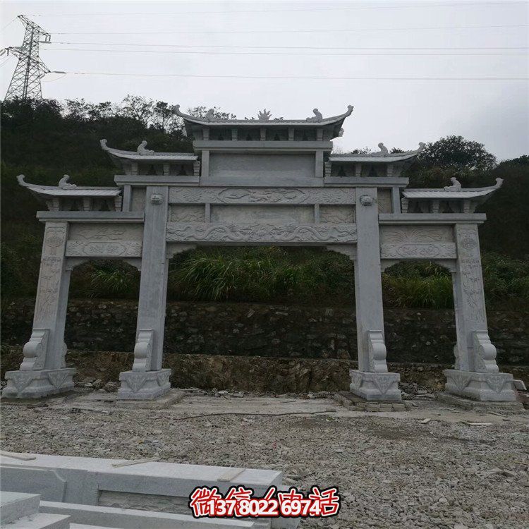 大型石雕牌坊，給你一個(gè)美麗的家園