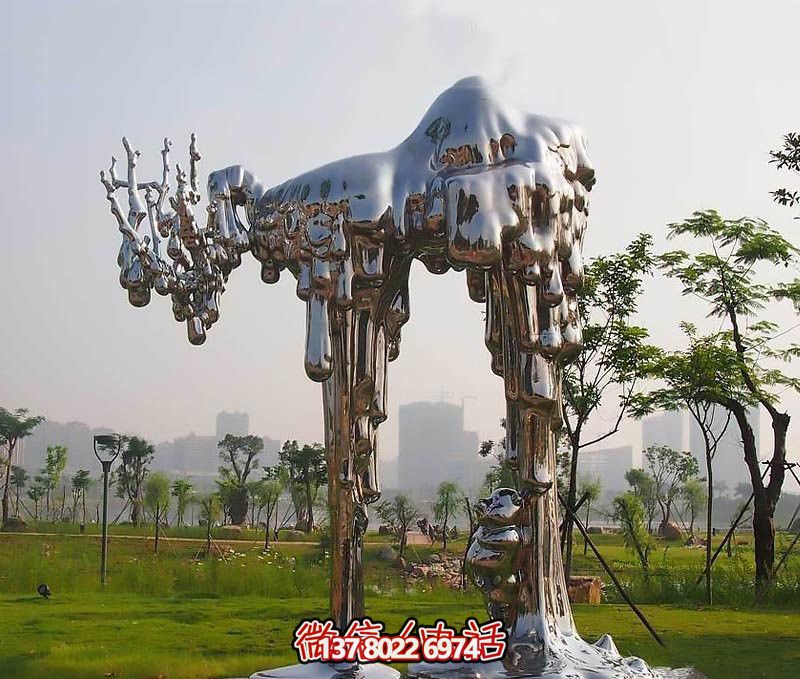 不銹鋼雕塑拱門——傳承抽象文化，融入人文精神