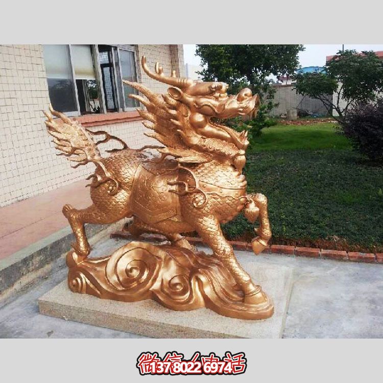 非凡精致的不銹鋼麒麟雕塑，裝點你的別墅庭院