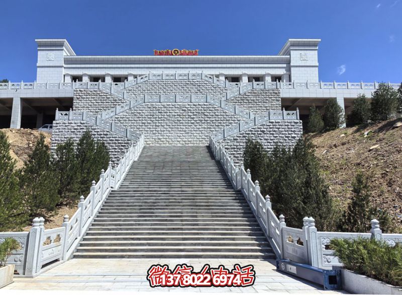 花崗巖露臺石雕步梯、欄桿欄板